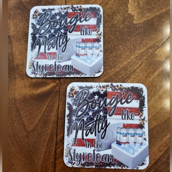 2 Pack Bougie like Natty in the Styrofoam Coasters - Picture 6 of 6